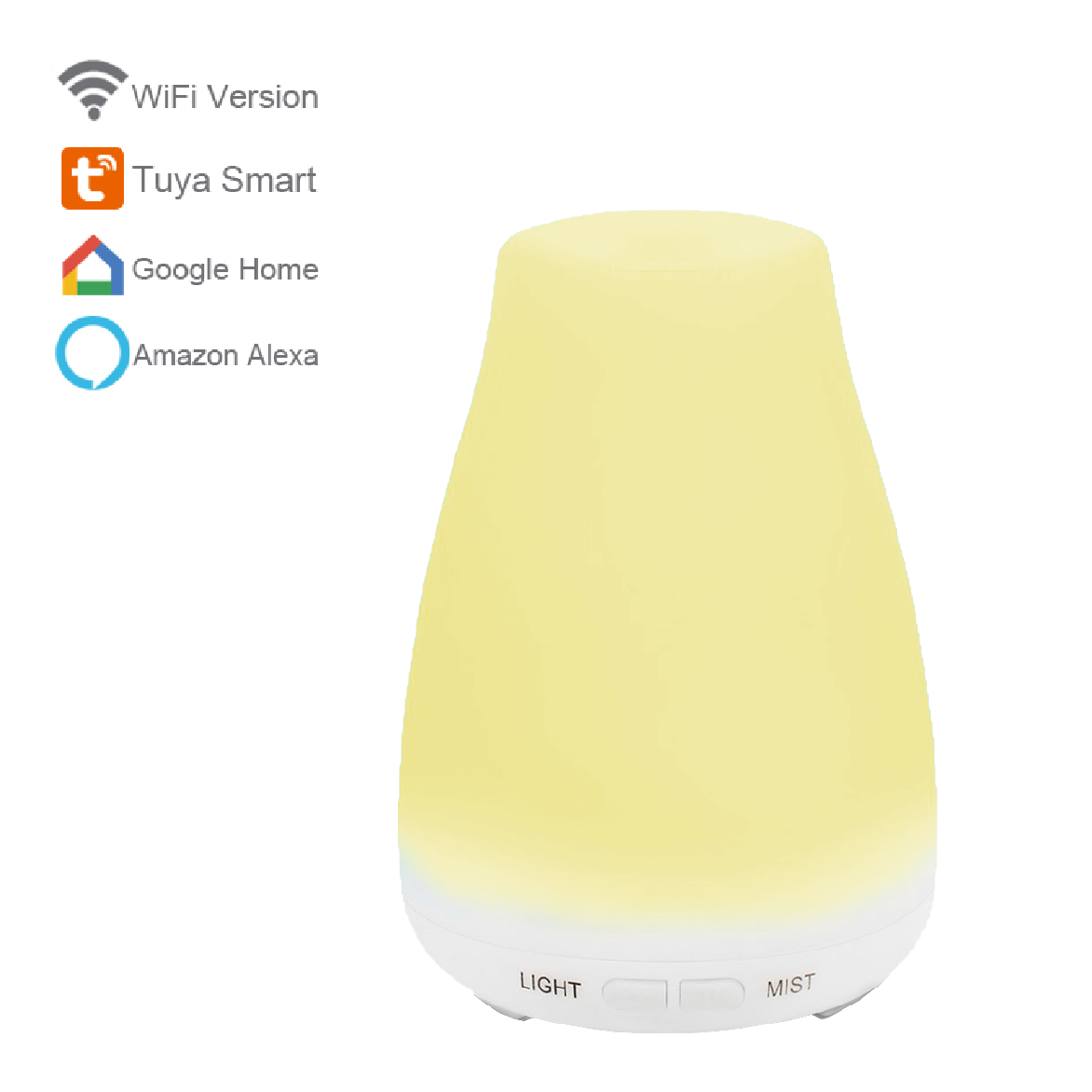 Smart wifi 100ml aroma diffuser humidifier Tuya APP