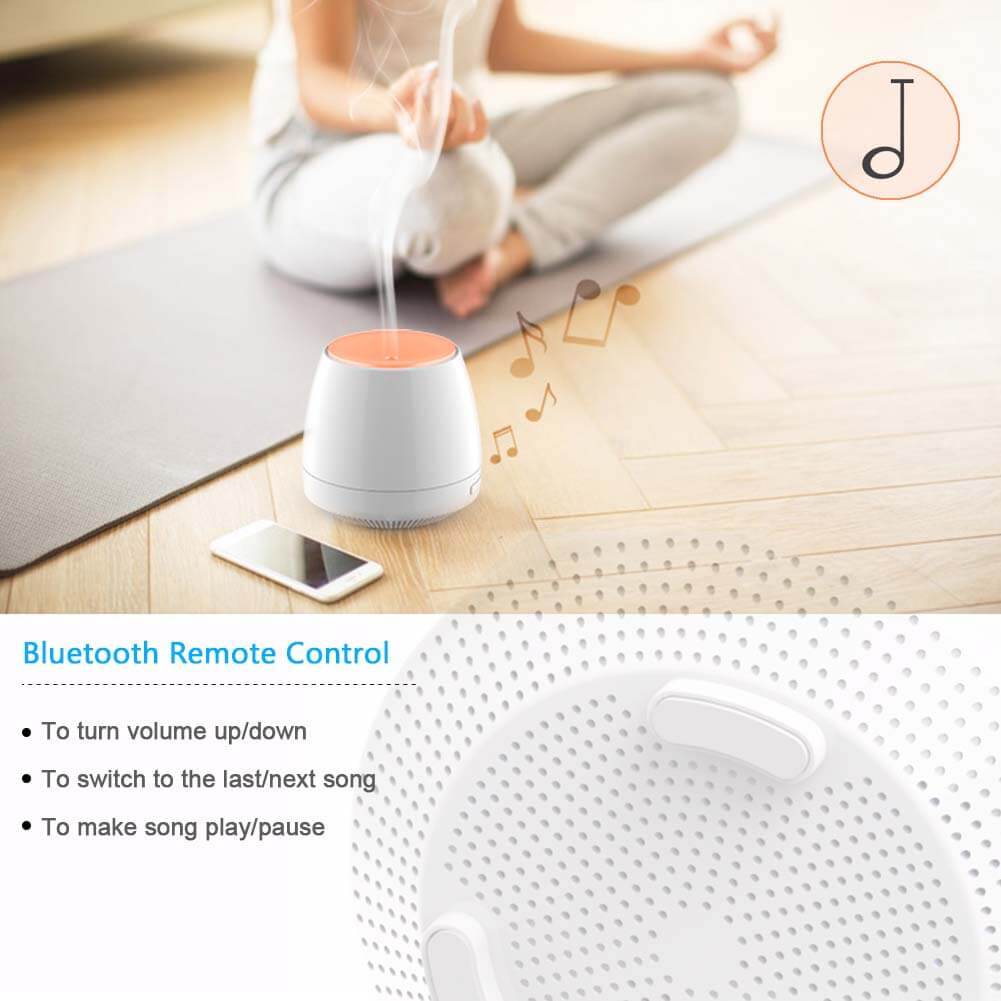 Promotion 200ml with Bluetooth Speaker music Ultrasonic Cool Mist Essential Oil  Humidifier Aroma Ar(图1)