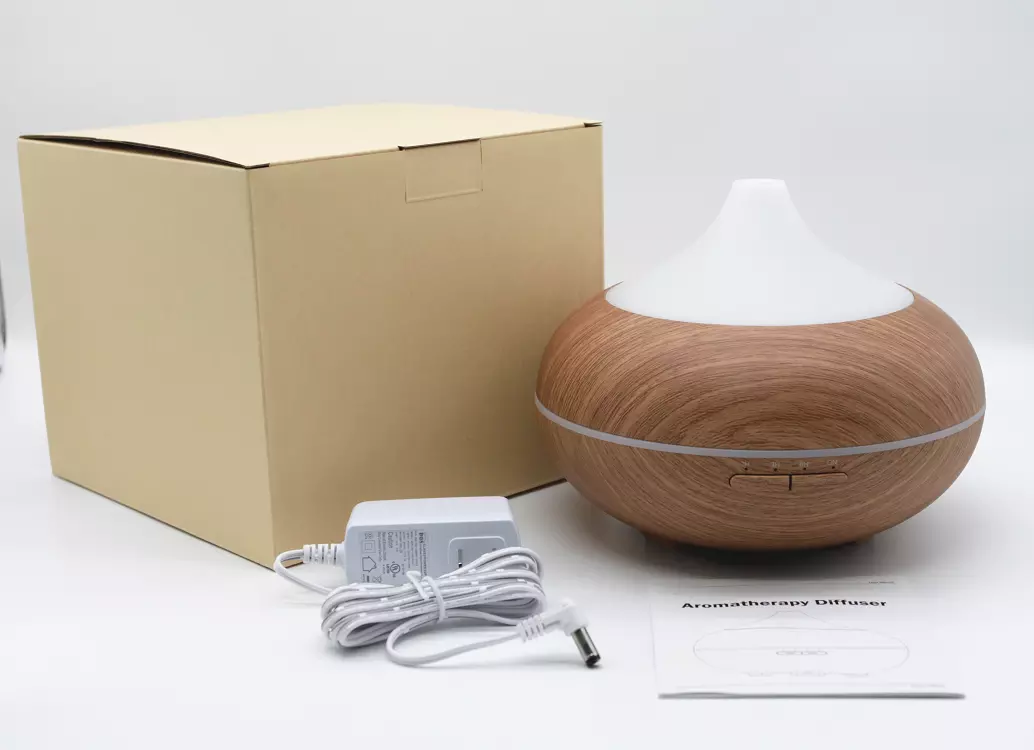 High quality 500ml Amazon hot sale ultrasonic wood grain essential oil electric diffuser Aroma Diffuser