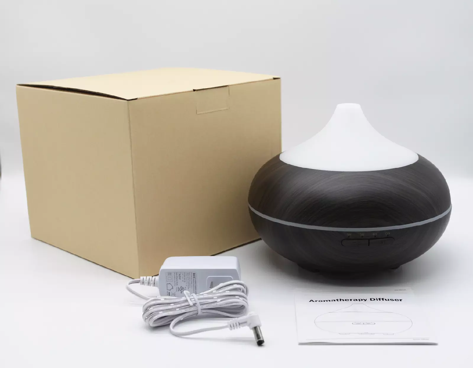 High quality 500ml Amazon hot sale ultrasonic wood grain essential oil electric diffuser Aroma Diffuser