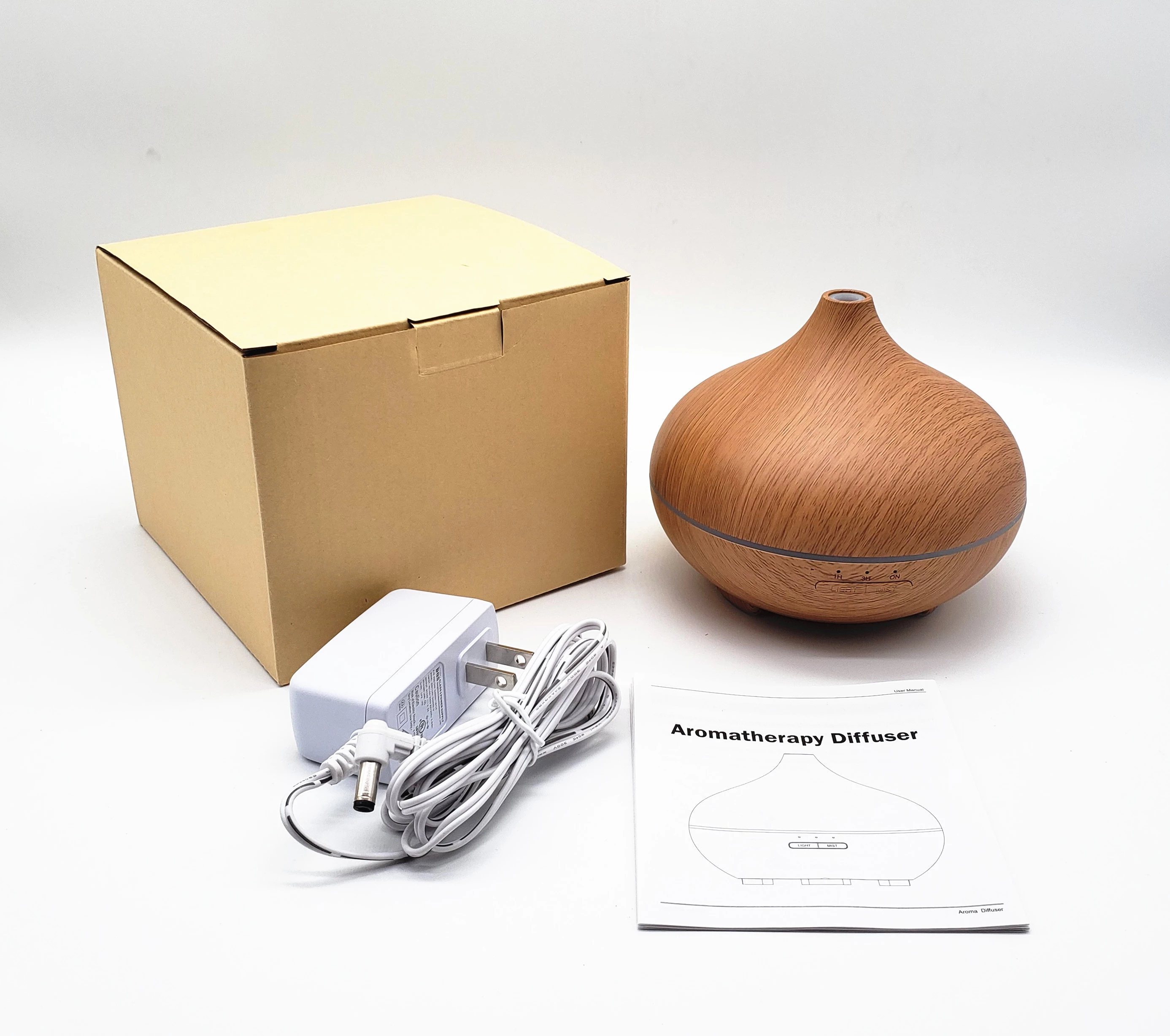 Brilliant Quality Ultrasonic Air Humidifier Aromatherapy Air Oil Cream Wood Grain Aroma diffuser